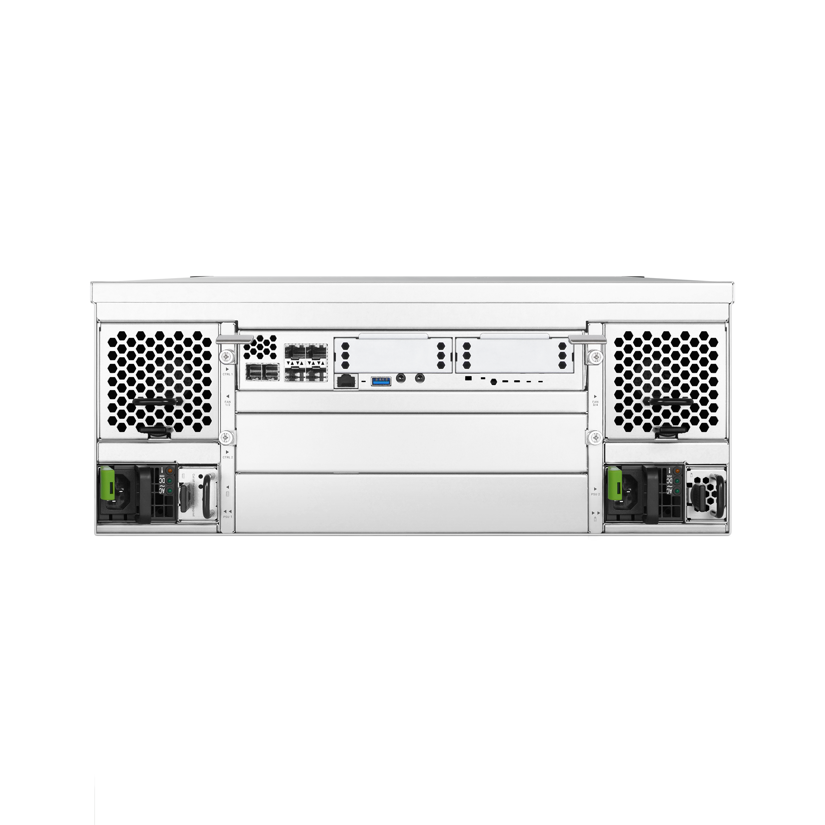 QSAN XCubeSAN XS3324S Single-Controller SAN System, 24 Bay 2,5/3,5", 12Gb/s SAS, 4U, 4x 10GBASE-SR (incl. 2 GBIC)