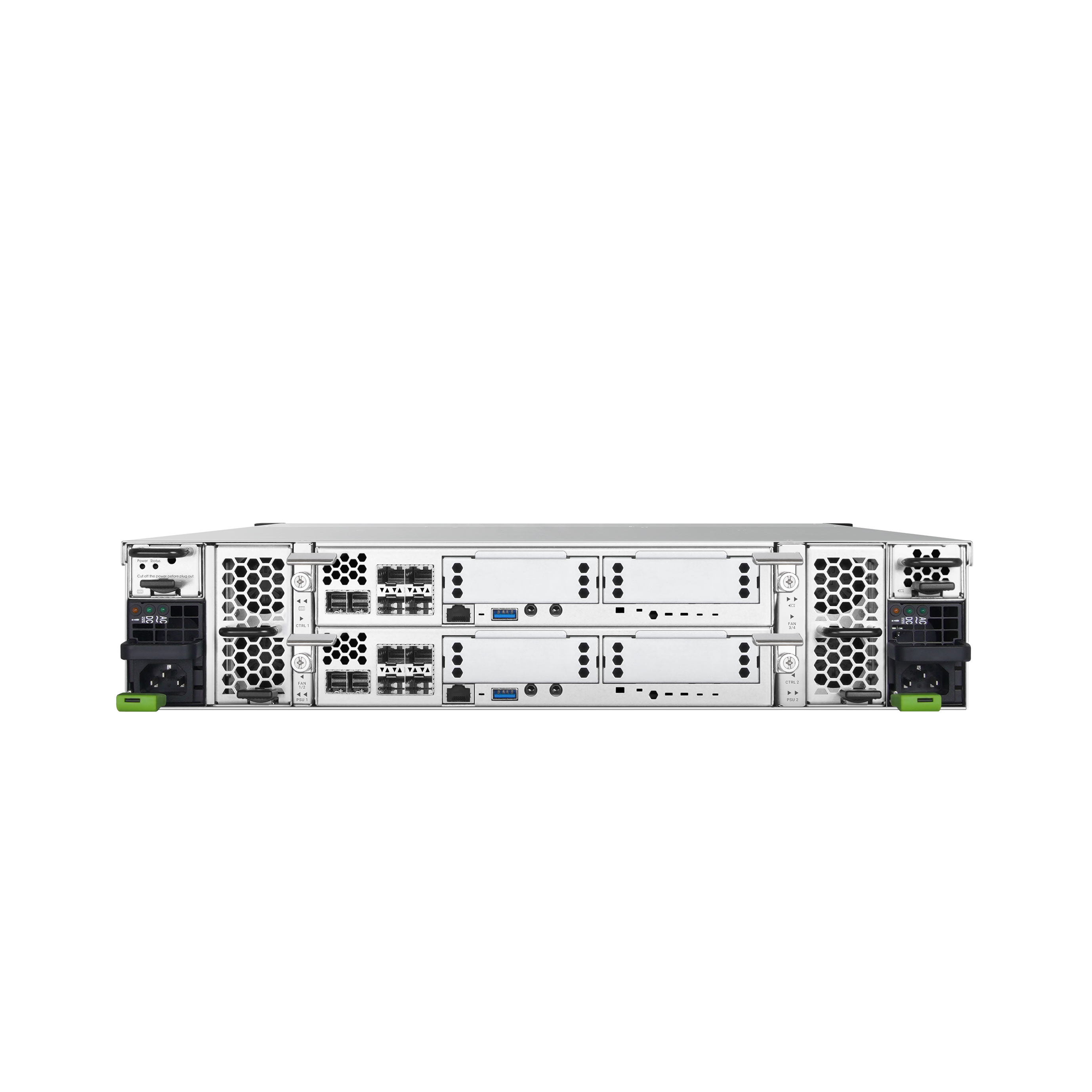 QSAN XCubeSAN XS3312D Dual-Controller SAN System, 12 Bay 2,5/3,5", 12Gb/s SAS, 2U, 8x 10GBASE-SR (incl. 4 GBIC)