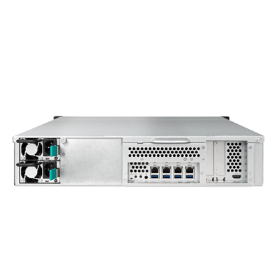 QSAN XCubeNAS XN8112RE, NAS/iSCSI, 12x3,5" SATA, 2U rackmount, Xeon QuadCore 3,3 GHz, 8 GB (max. 64), 4x 10 GbE LAN, ZFS File, red. PSU